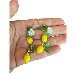 Lemon Drop Earrings Gorgeous Lemon Dangling Earrings